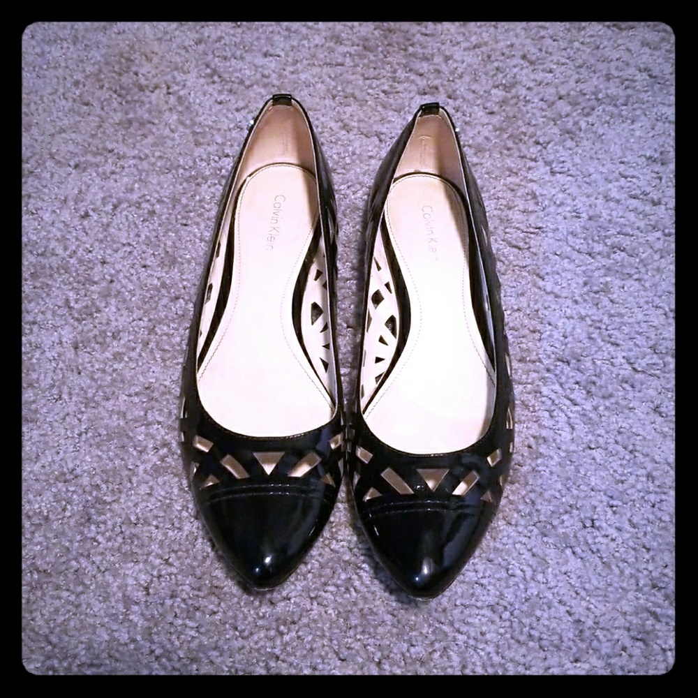 Calvin Klein Emilia Patent Flat